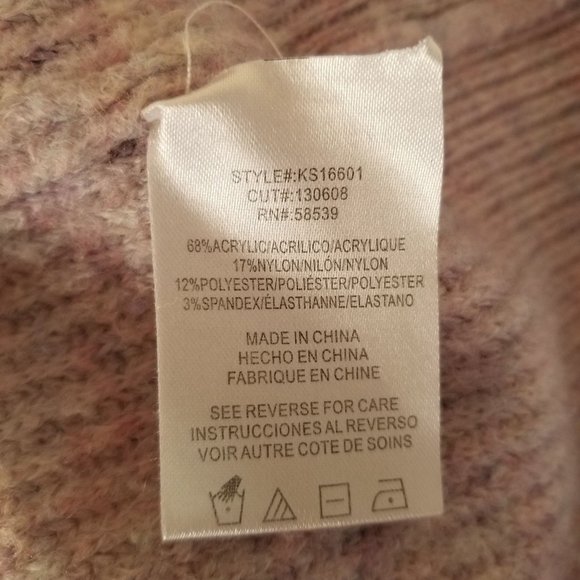 Kut from the Kloth S Pink‎ Purple Pullover Sweater Knit Cozy Layers Winter RAINA - Picture 7 of 7